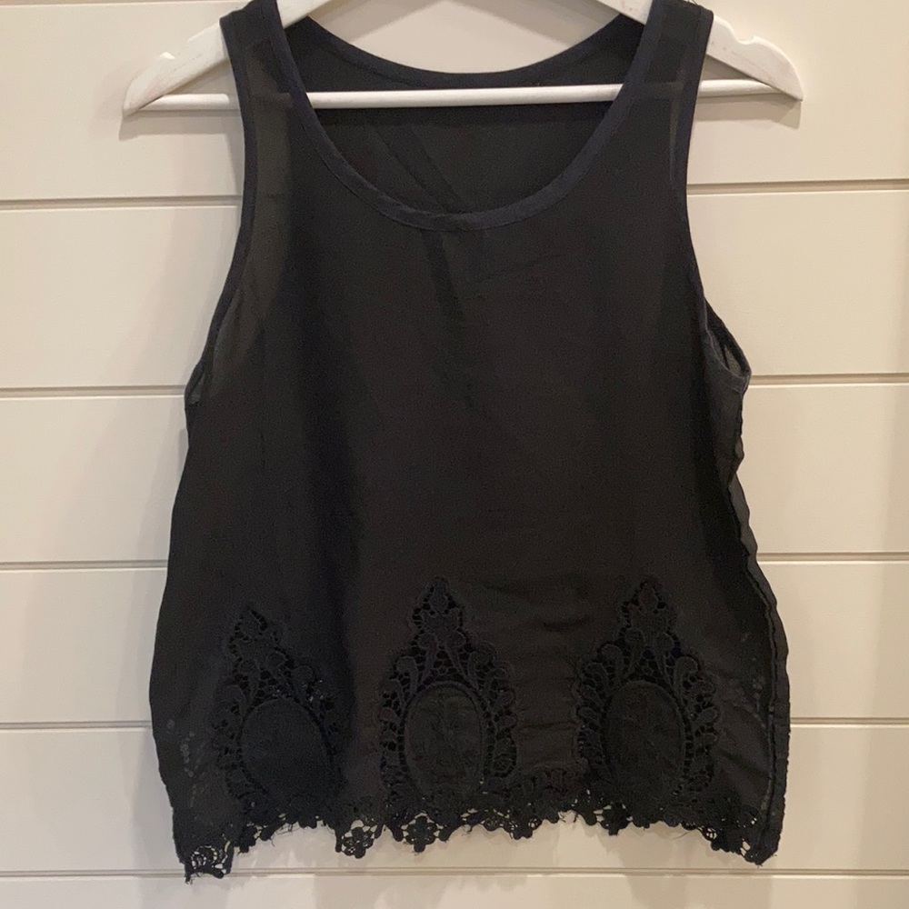 Black Lace Tank